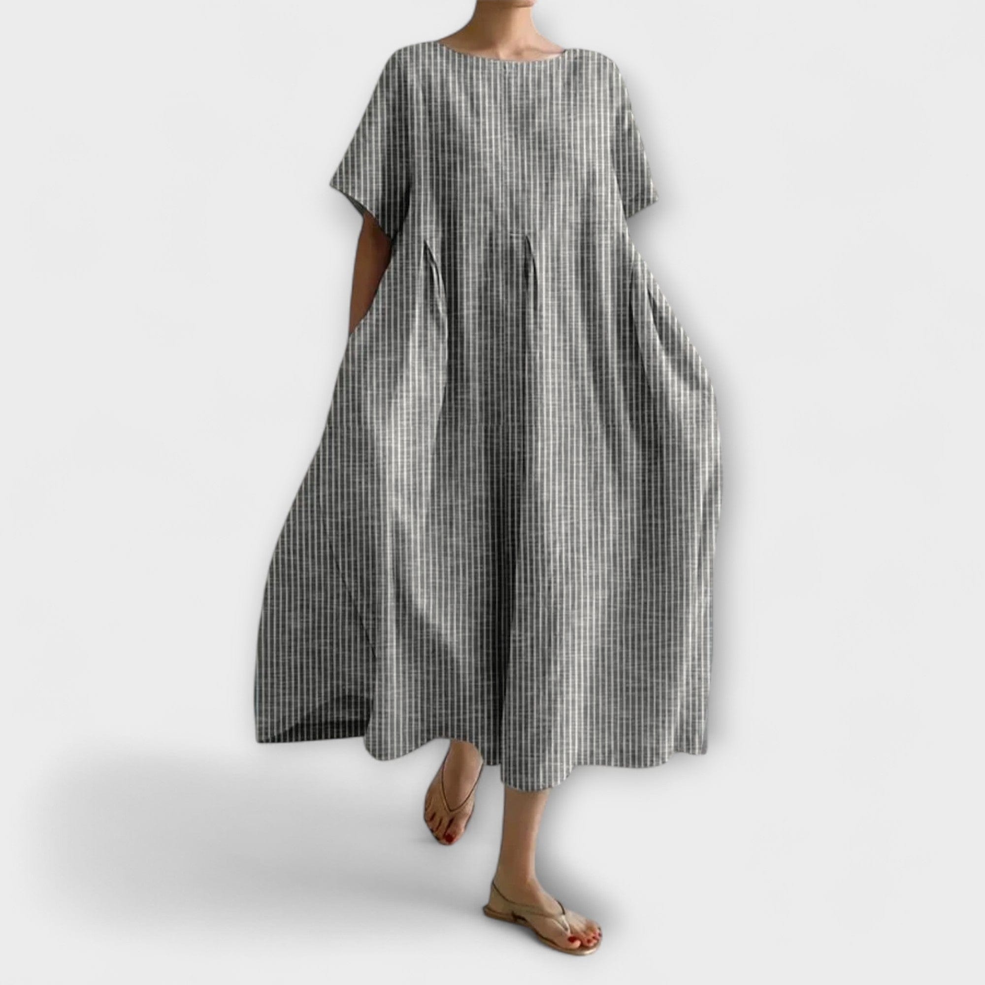 Aminta - Lång Klänning Med Sommarbris