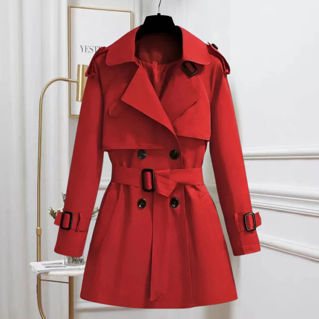 Elva - Kort och Chic Trenchcoat för Damer