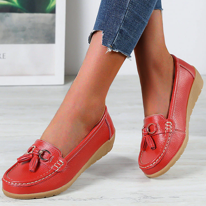 Maya - Bekväma Ortopediska Loafers, Stilrena och Stödjande