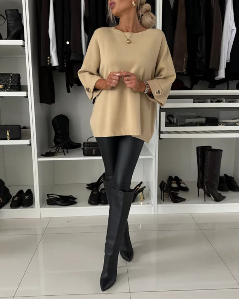 GUN – ELEGANT TRÖJA MED VIDA ÄRMAR