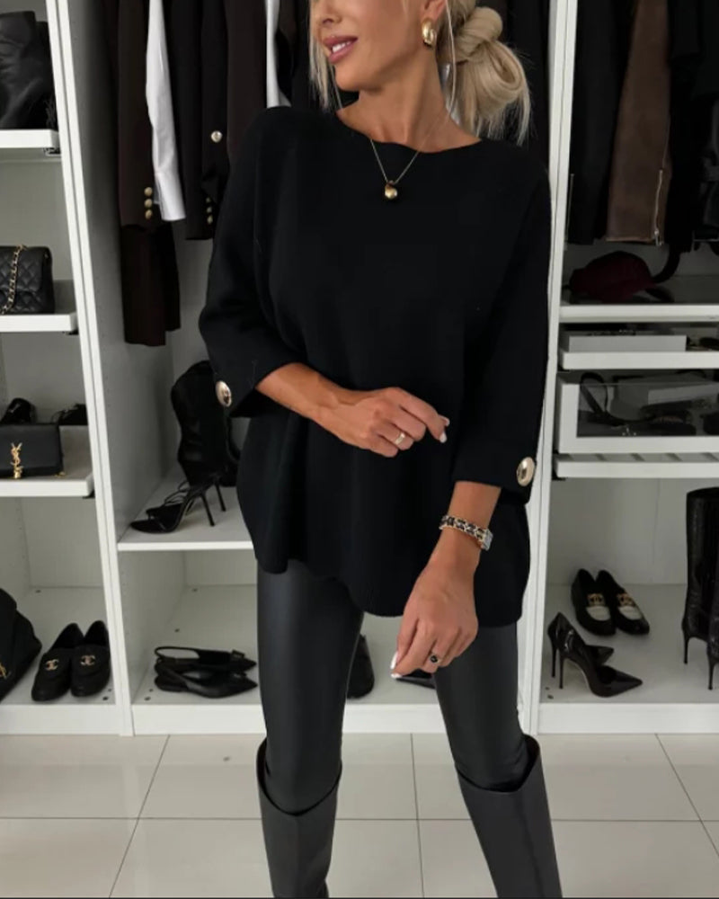 GUN – ELEGANT TRÖJA MED VIDA ÄRMAR