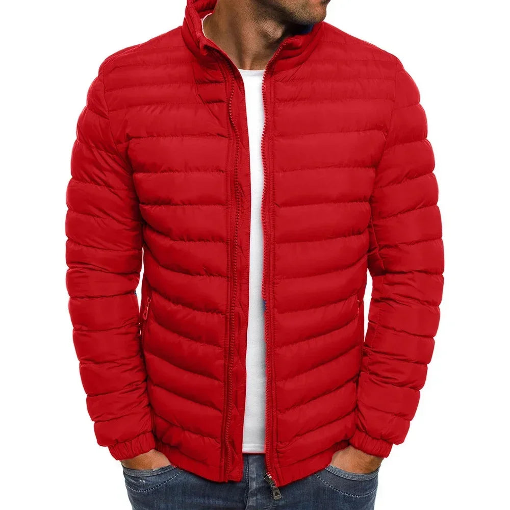 Albert - Streetwear Stil Tjock och Varm Dragkedja Vardaglig Jacka