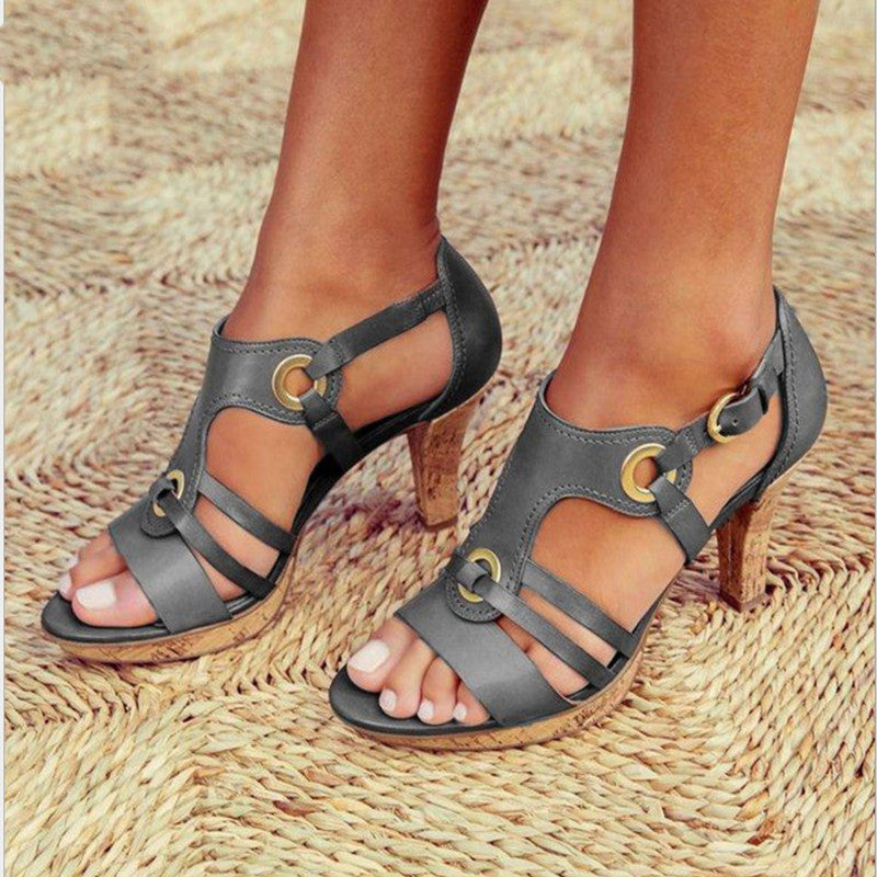 Klara - Trendiga & Bekväma Sandaler med Klack (Rea – sista dagen)