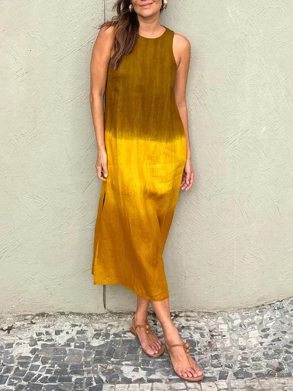 Elva - Elegant Klänning med Naturmönster