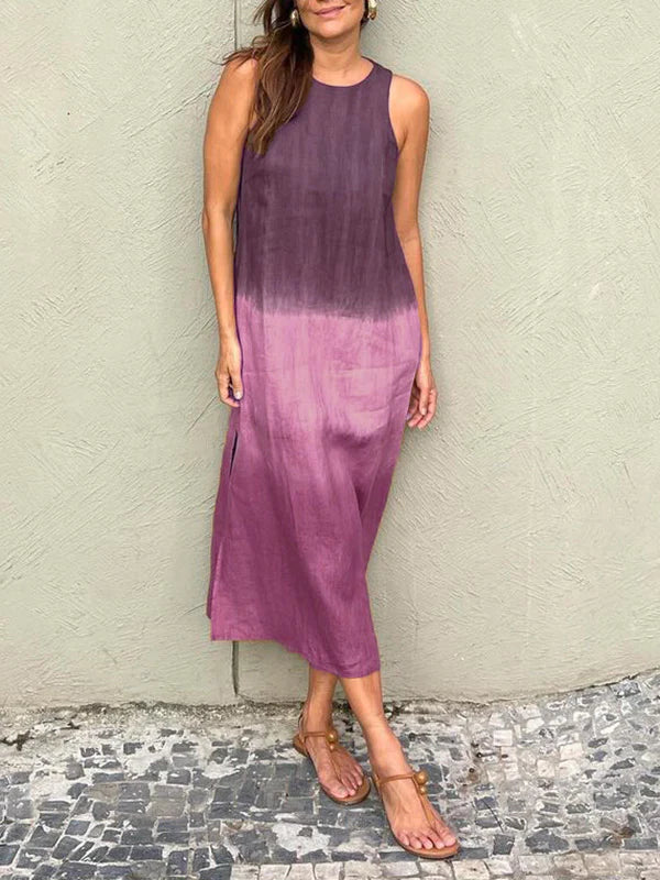 Elva - Elegant Klänning med Naturmönster