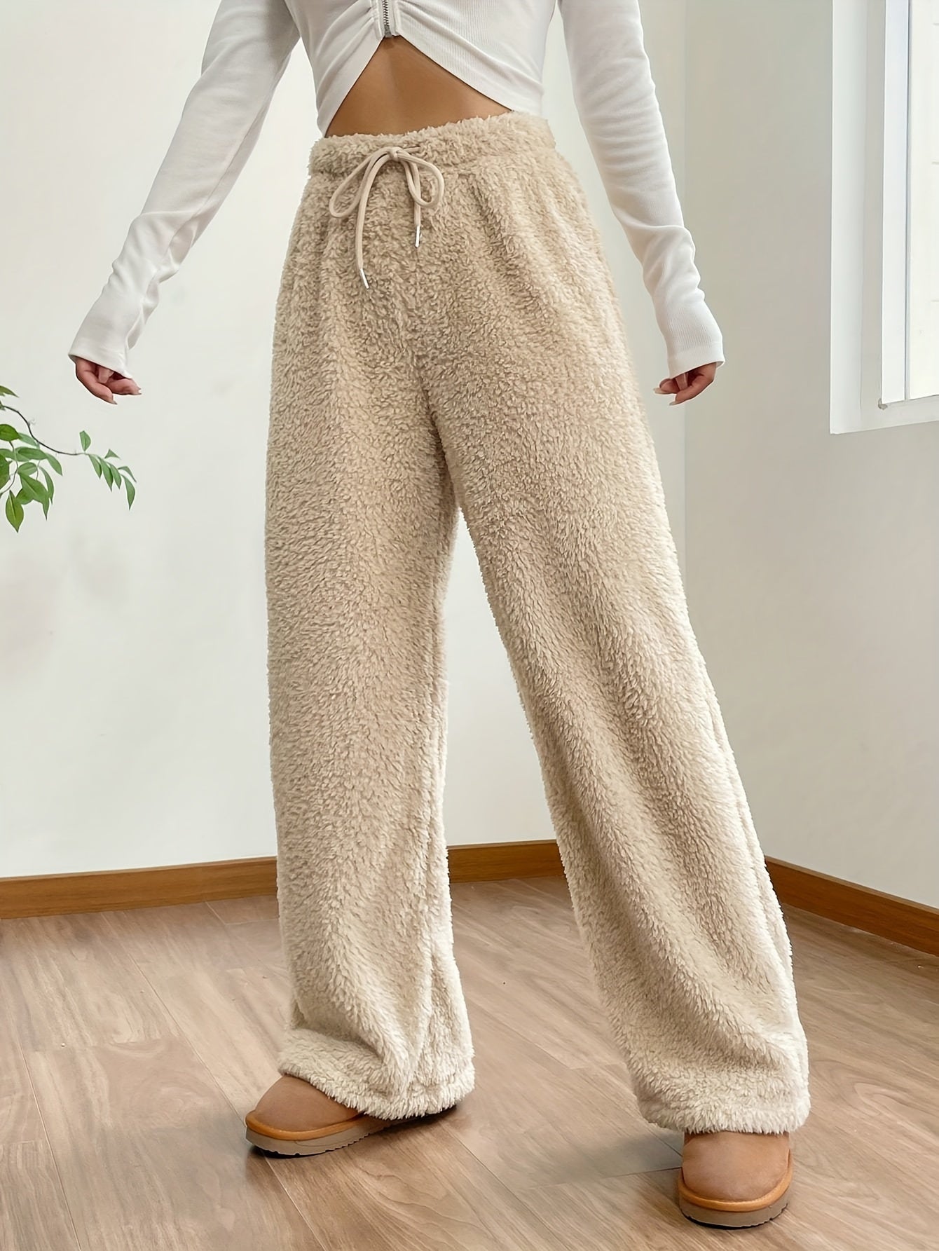 Amanda - Bekväma Ultrafleece Vidbyxor