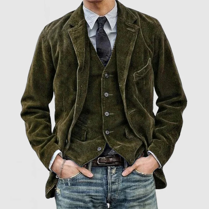 Adam - Herr Vintage Blazer Och Västen