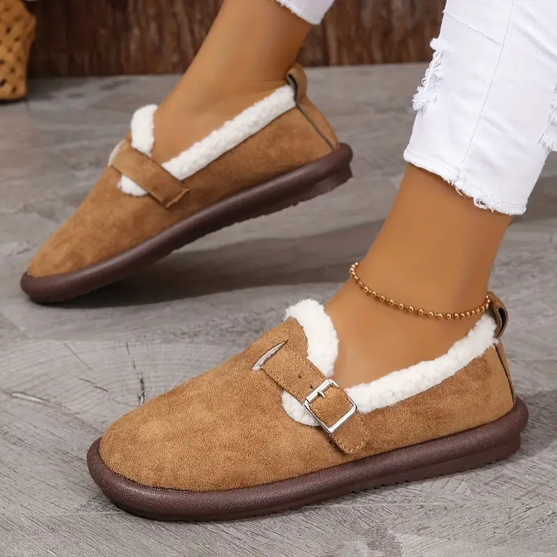 Nora - Plush Slip-On Bekväma Tofflor