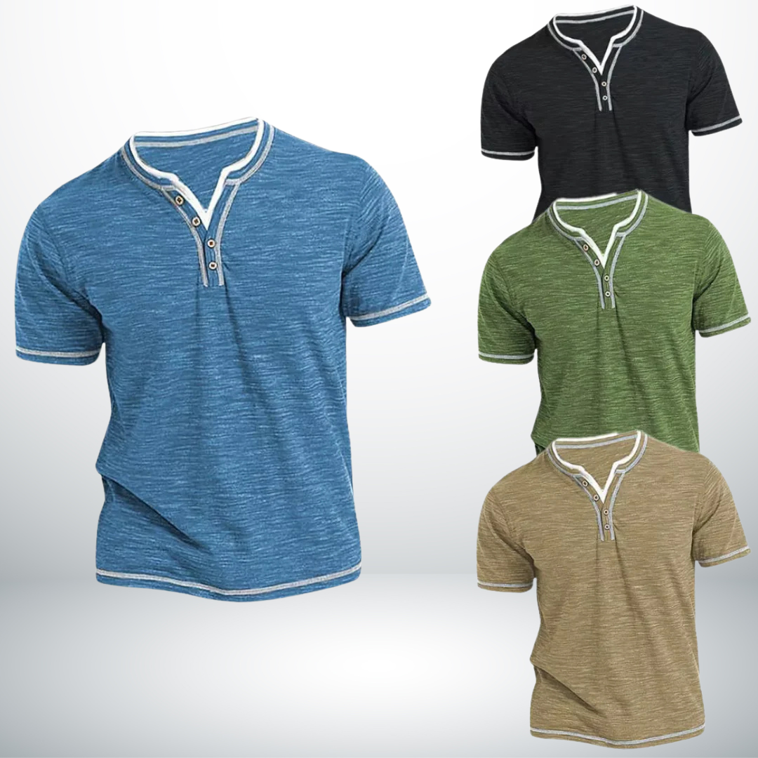 Sören - Tidlös & Stilren V-ringad Skjorta