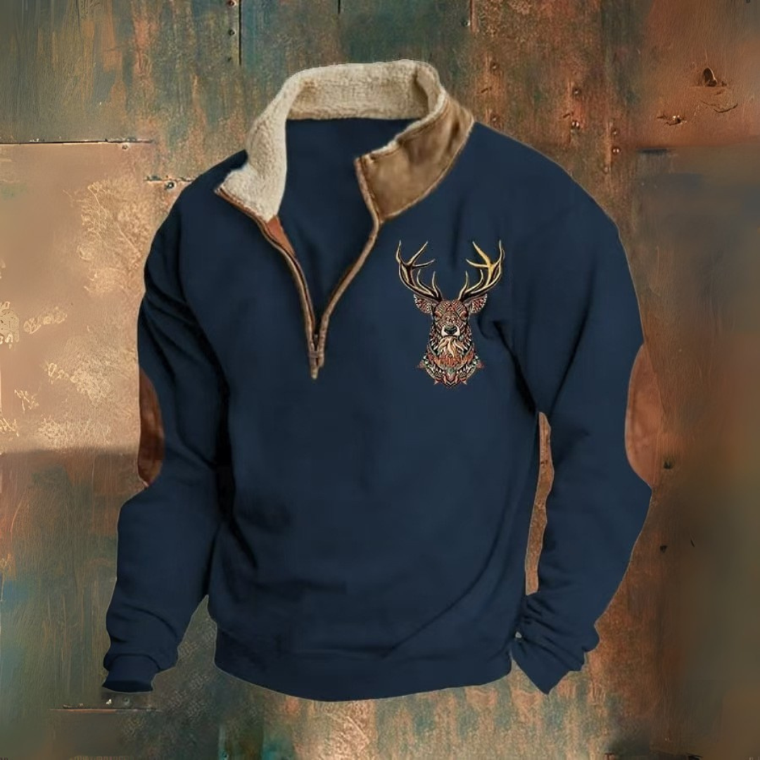 Per™ | Halv-Zip Tröja med Sherpa-Krage