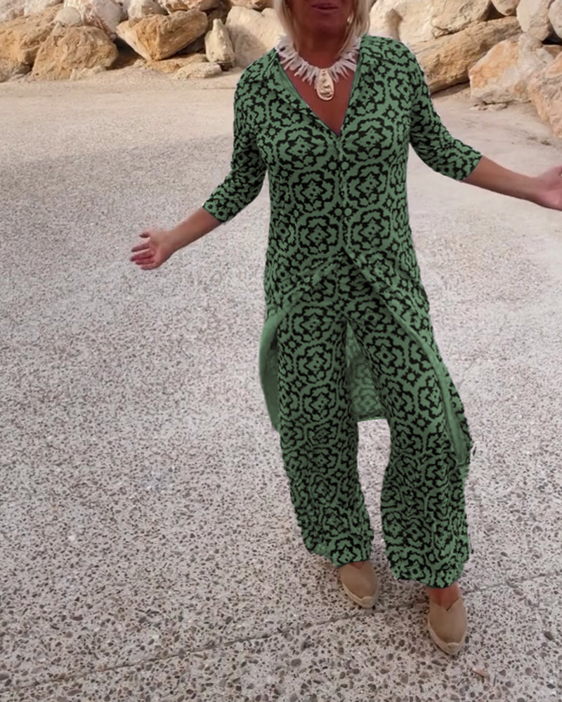 Elva - Vintageinspirerad Ensemble med Revers och Knappar