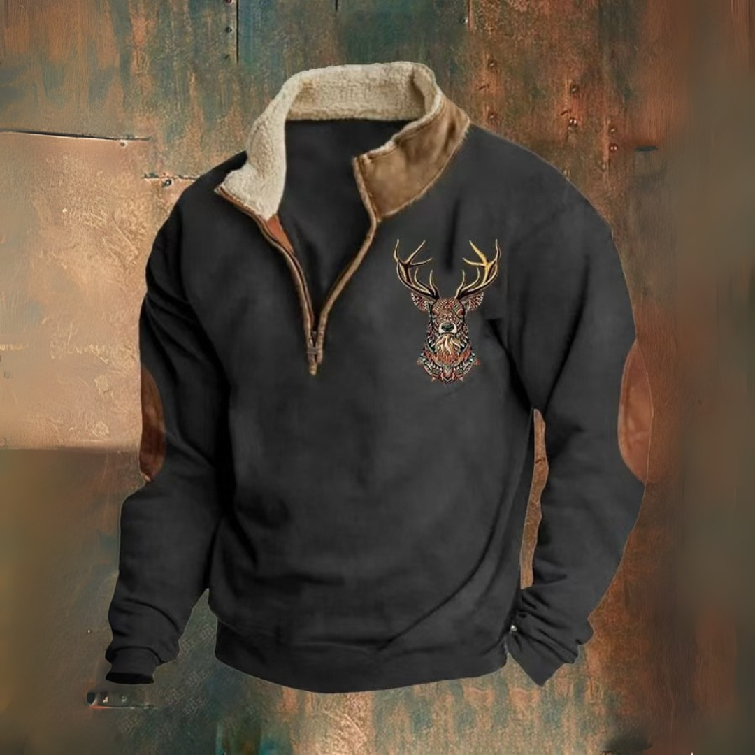 Per™ | Halv-Zip Tröja med Sherpa-Krage