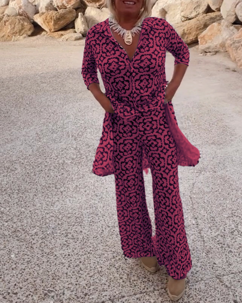 Elva - Vintageinspirerad Ensemble med Revers och Knappar