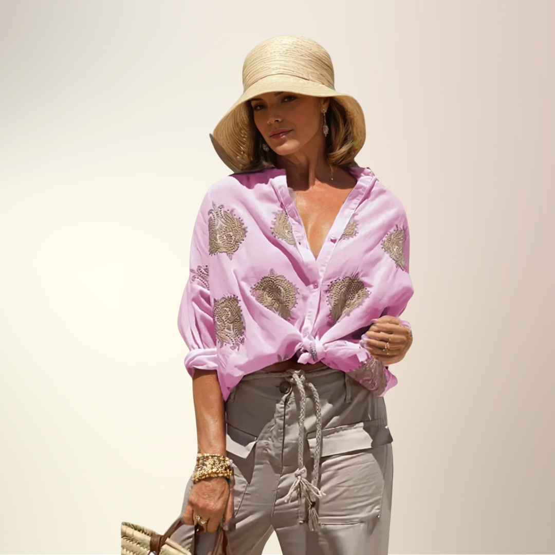 Geneviève - Ibiza-stil Chic Blus