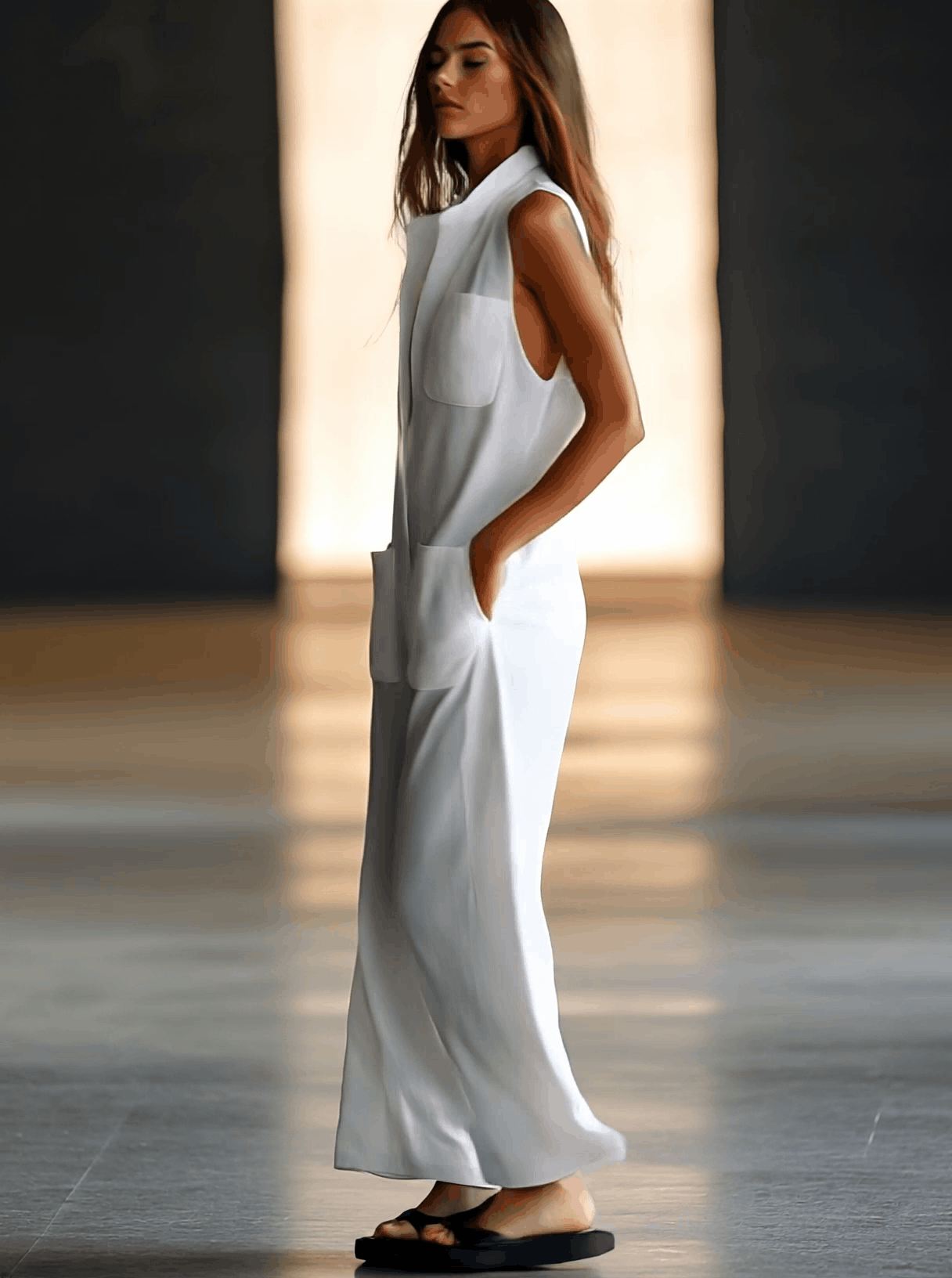 ULLA – ÄRMLOST BYXDRESS MED VIDA BEN