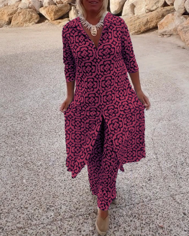 Elva - Vintageinspirerad Ensemble med Revers och Knappar