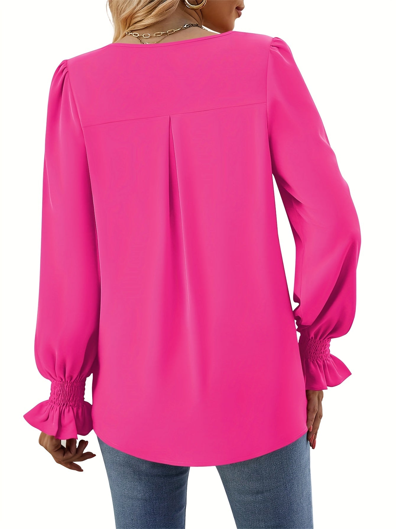 Josefin - Premium Enfärgad Höstblus, Elegant & Bekväm