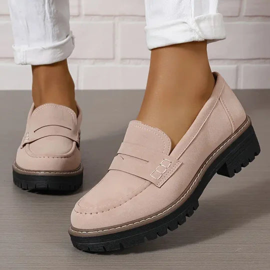 Emilia - Bekväma Chunky Loafers med Plattform