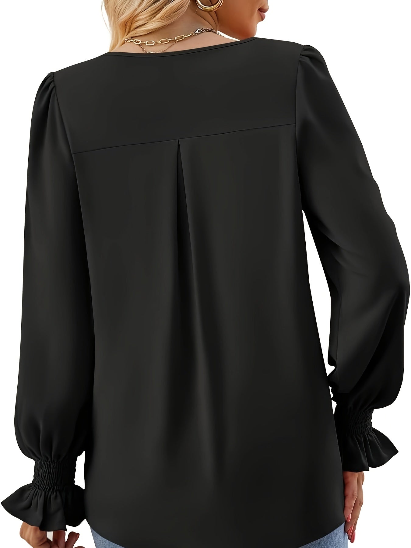 Josefin - Premium Enfärgad Höstblus, Elegant & Bekväm