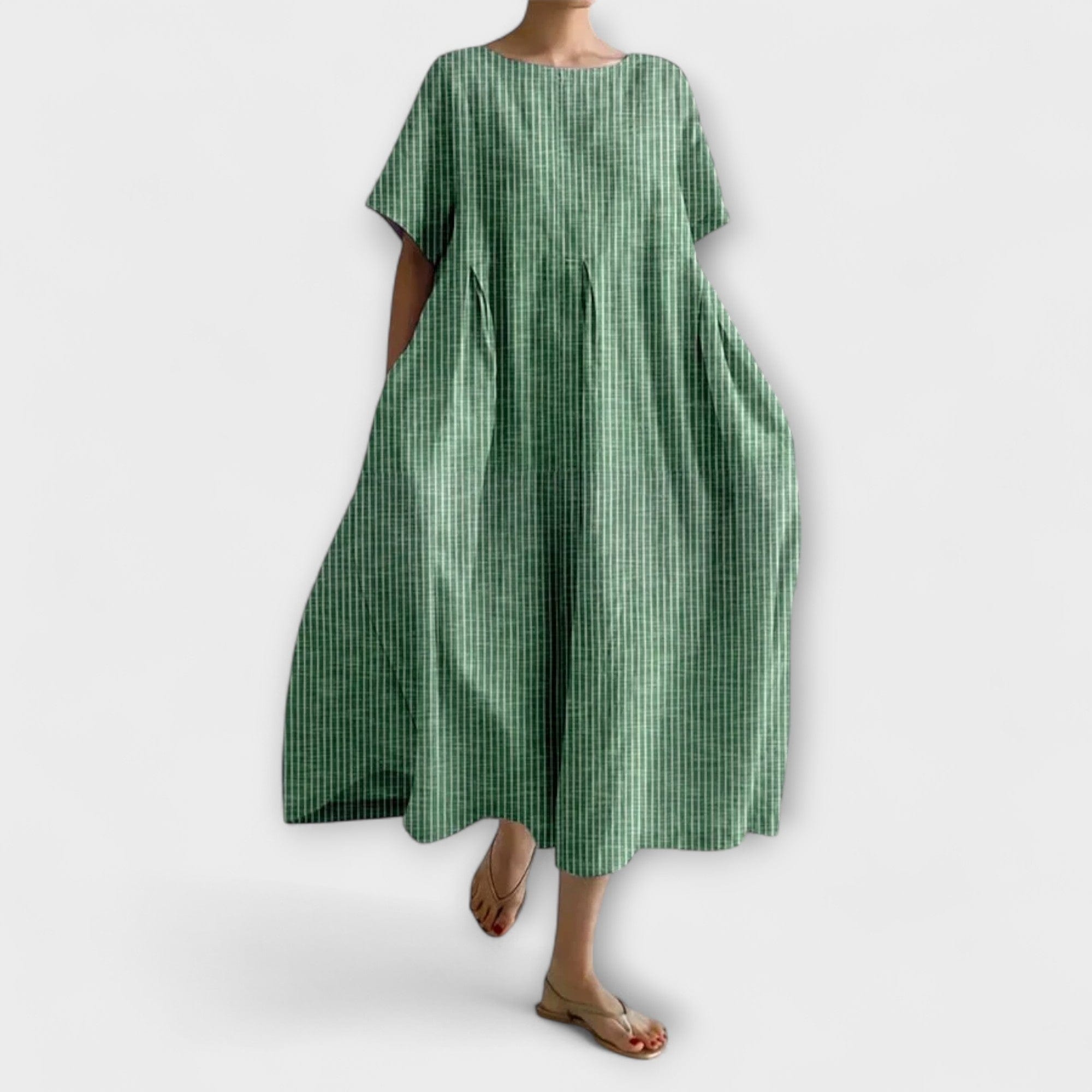 Aminta - Lång Klänning Med Sommarbris