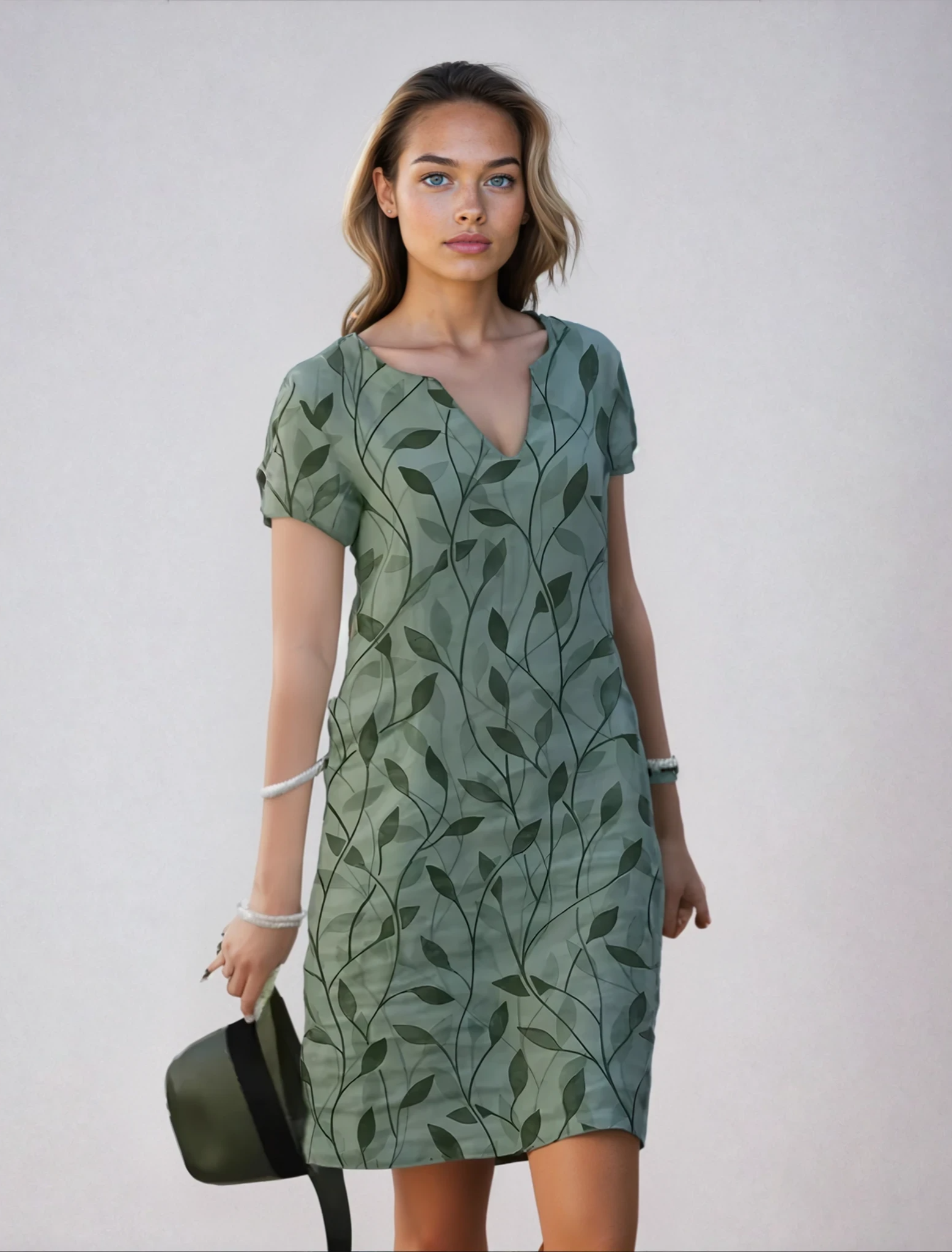 Opaline - Elegant Chiffon Halow Sommarklänning