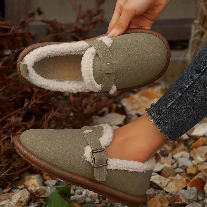 Nora - Plush Slip-On Bekväma Tofflor