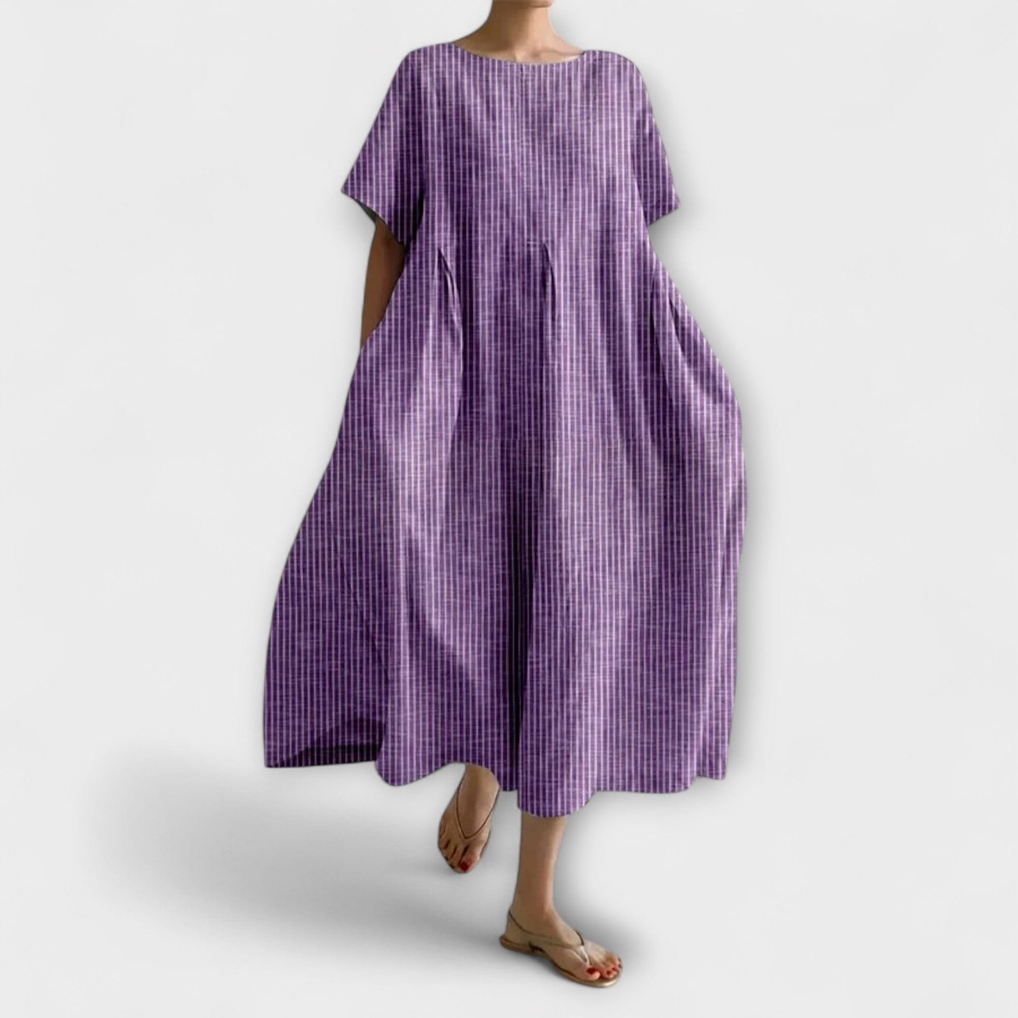 Aminta - Lång Klänning Med Sommarbris