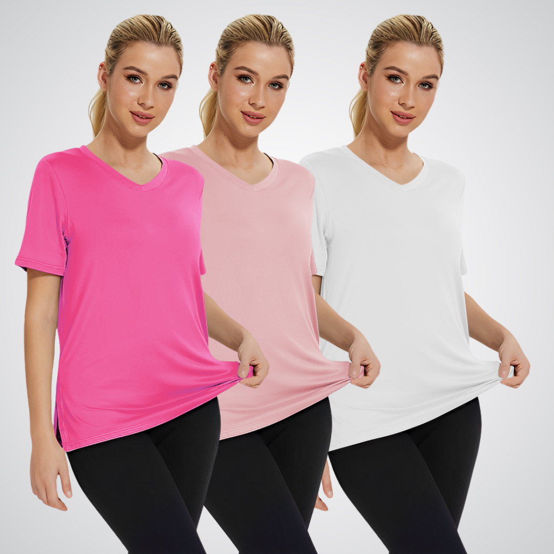 Elva - Avslappnad T-shirt med Lös Passform (3-pack)