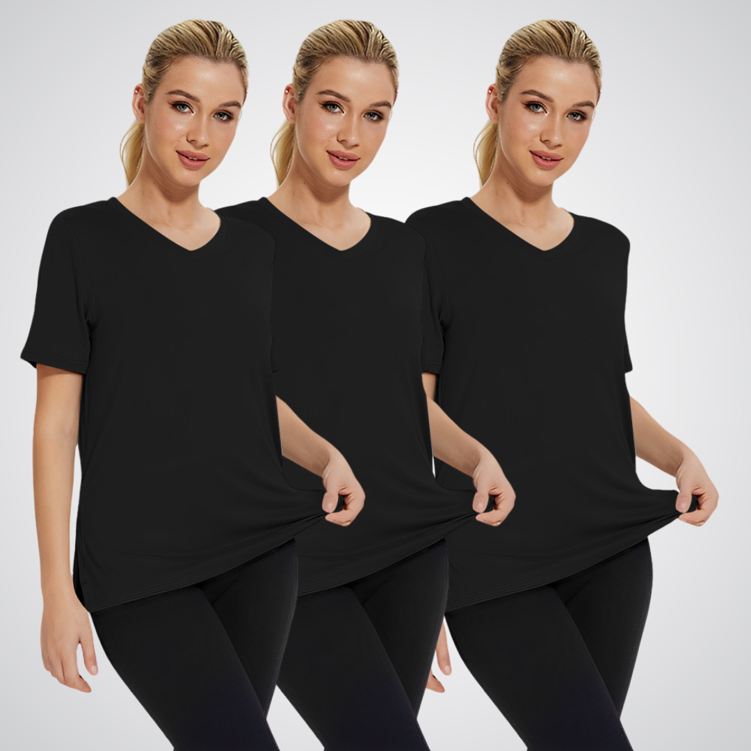 Elva - Avslappnad T-shirt med Lös Passform (3-pack)
