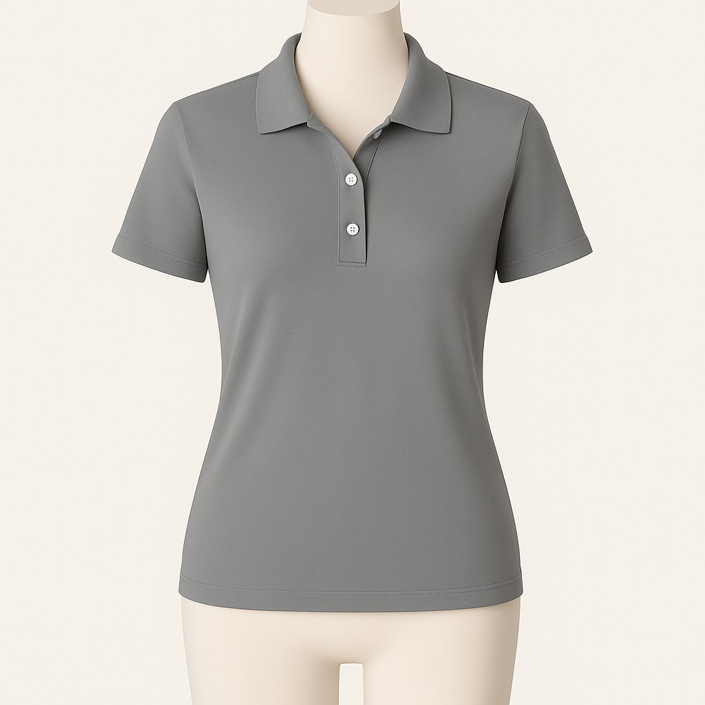 Émilie – Andningsbar Pikétröja med Elegant Look