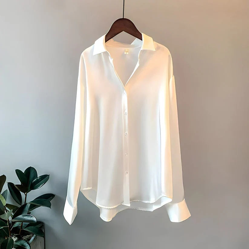 ELSE – AVSLAPPNAD BLUS MED KNAPPAR