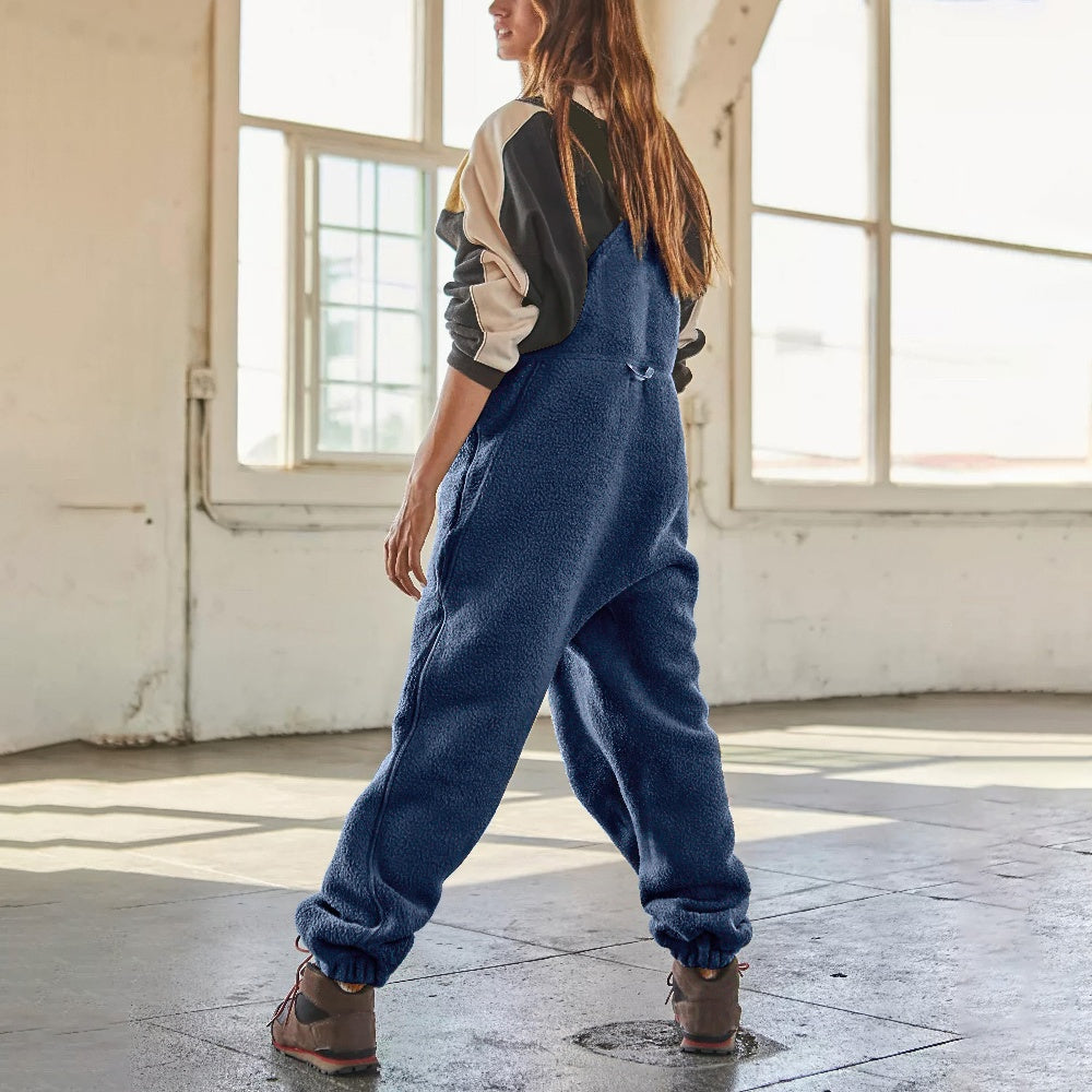 Marie - Justerbar Jumpsuit i Manchestertyg med Fleece