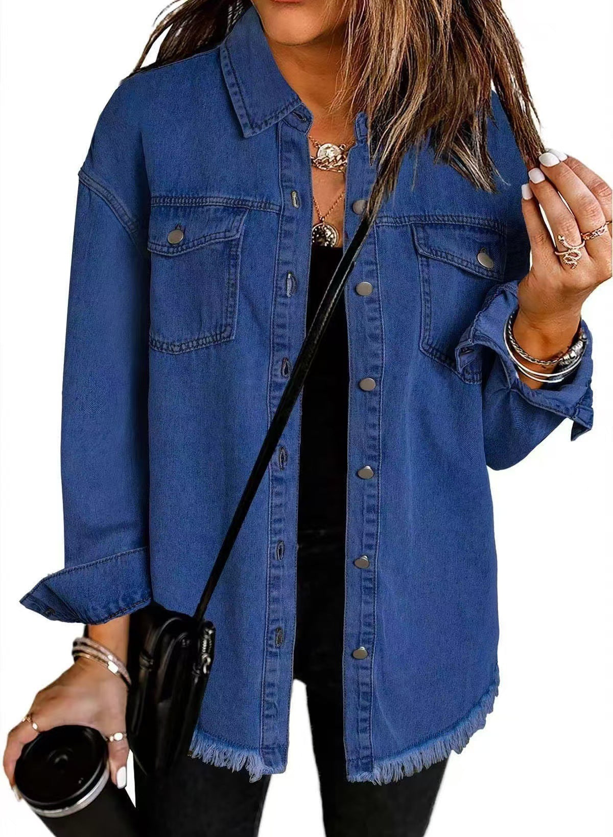Elva - Klassisk Denimjacka för Vardagsbruk