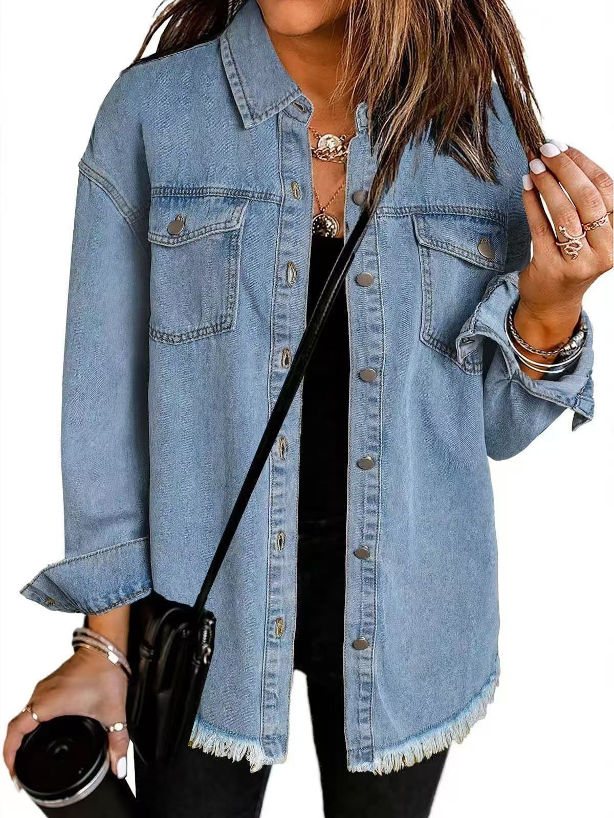 Elva - Klassisk Denimjacka för Vardagsbruk