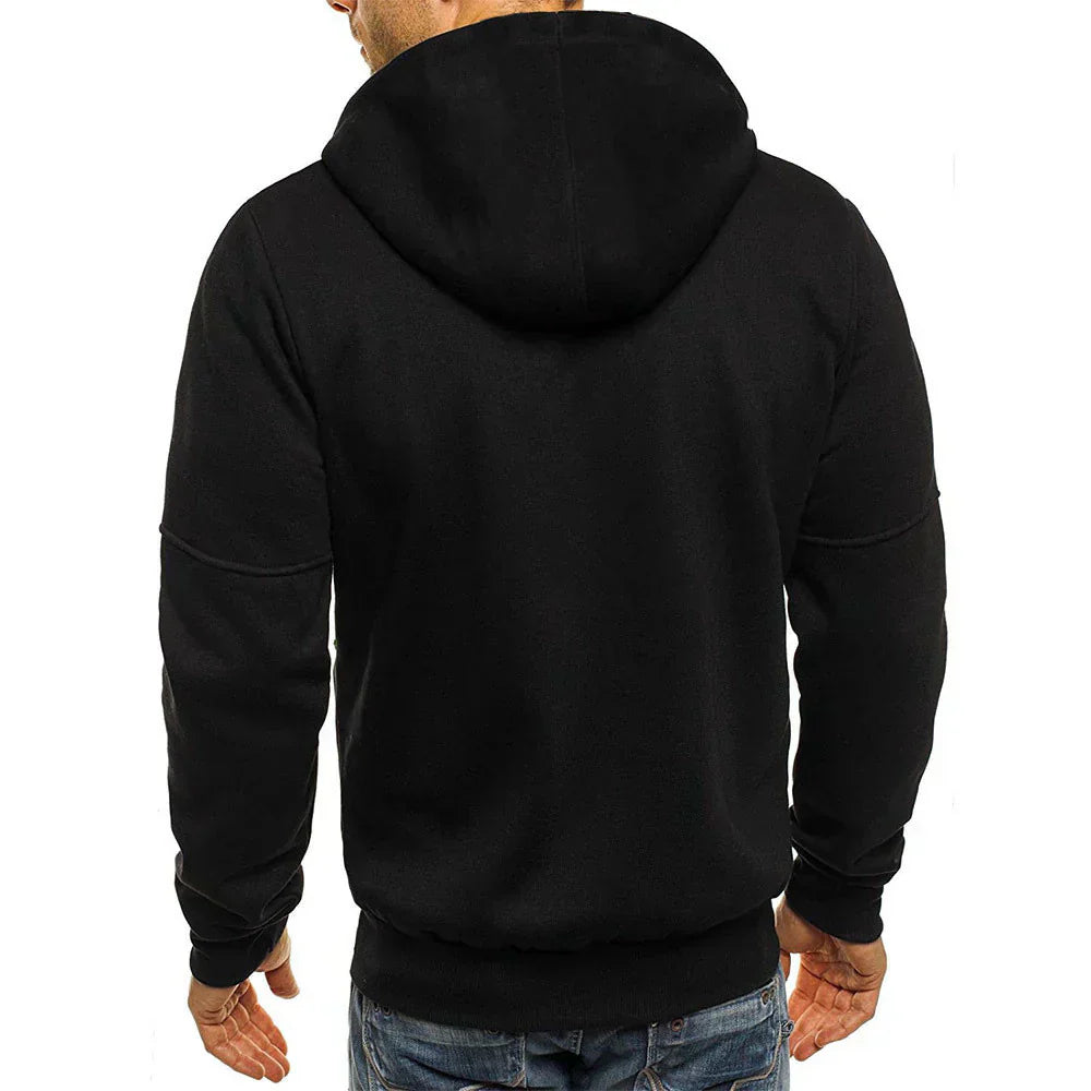 Patrick - Avslappnad Zip-Up Huvtröja