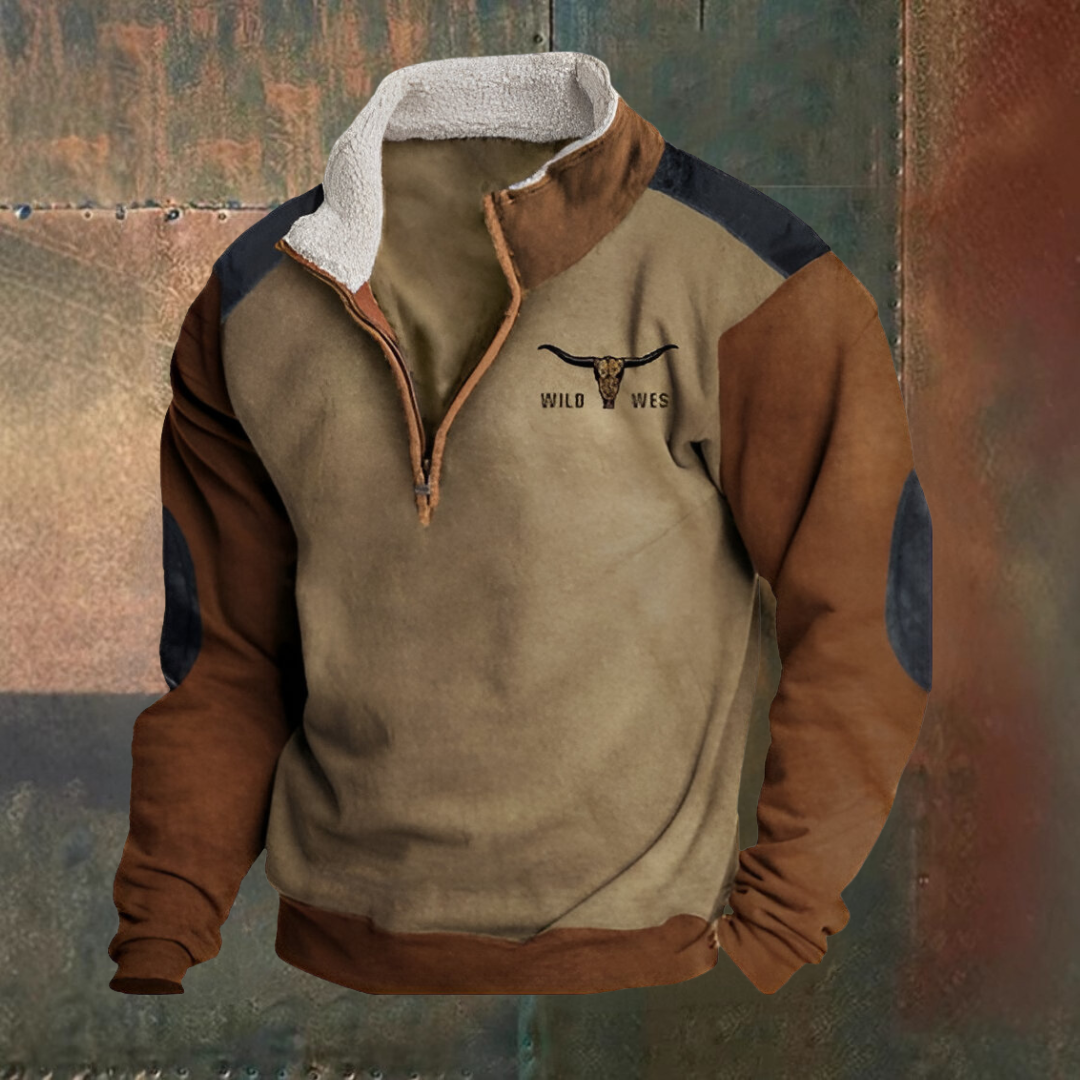 Jan™ | Halv-Zip Tröja med Sherpa-Krage