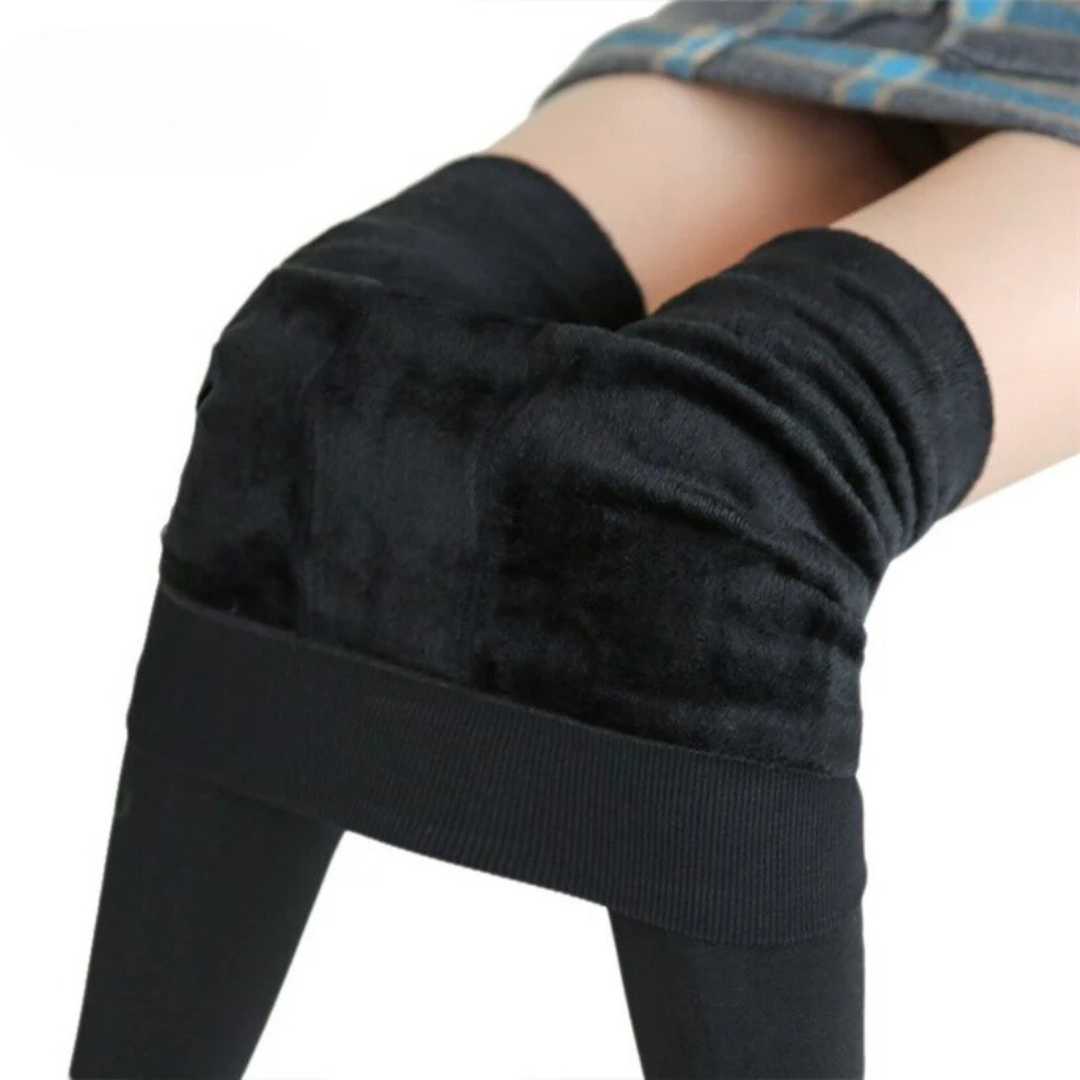 Tove - Tjocka, Varma Leggings Plysch För Kalla Stunder