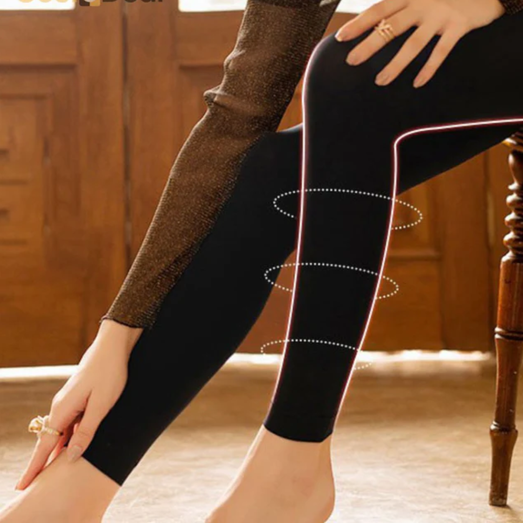 Tove - Tjocka, Varma Leggings Plysch För Kalla Stunder