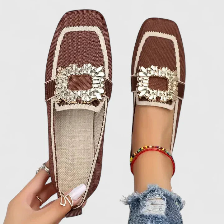 ELIN – ELEGANTA LOAFERS MED GLITTRANDE SPÄNNE