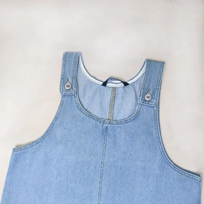 Elva - Praktisk och Lätt Denim Sommarklänning