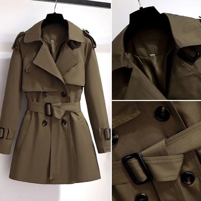 Elva - Kort och Chic Trenchcoat för Damer