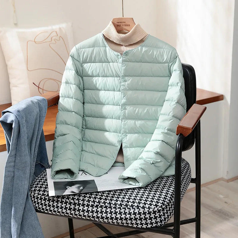 Elva - Ultralätt Dunjacka i Slim Fit