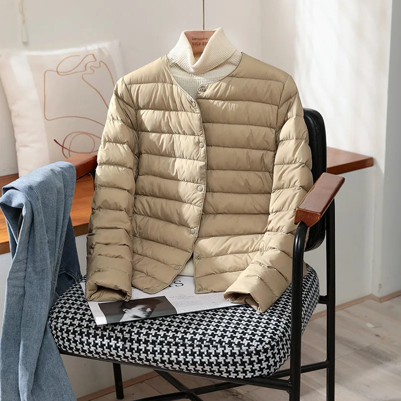 Elva - Ultralätt Dunjacka i Slim Fit