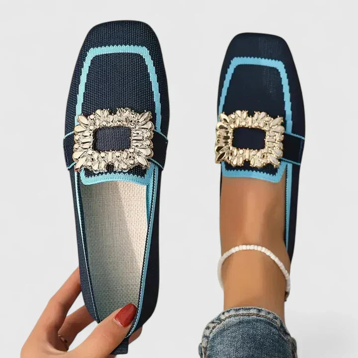 ELIN – ELEGANTA LOAFERS MED GLITTRANDE SPÄNNE