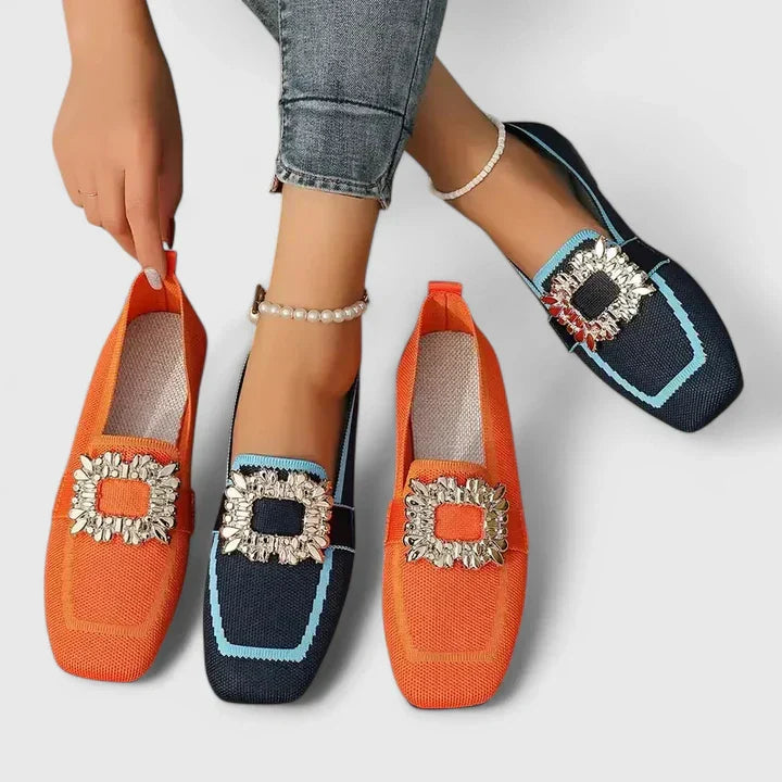 ELIN – ELEGANTA LOAFERS MED GLITTRANDE SPÄNNE