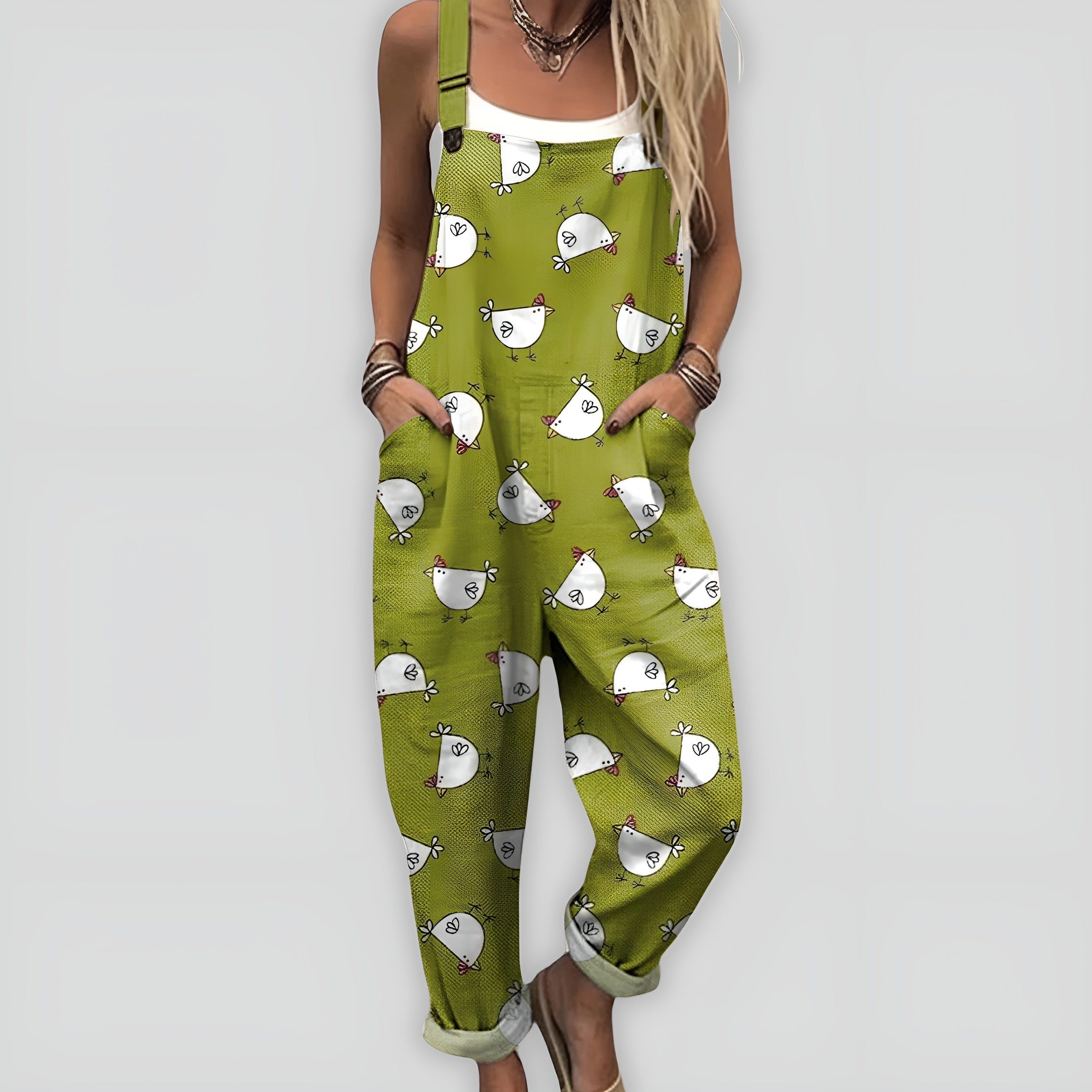 Faye - Bekväm och Stilren Jumpsuit med Ledig Passform