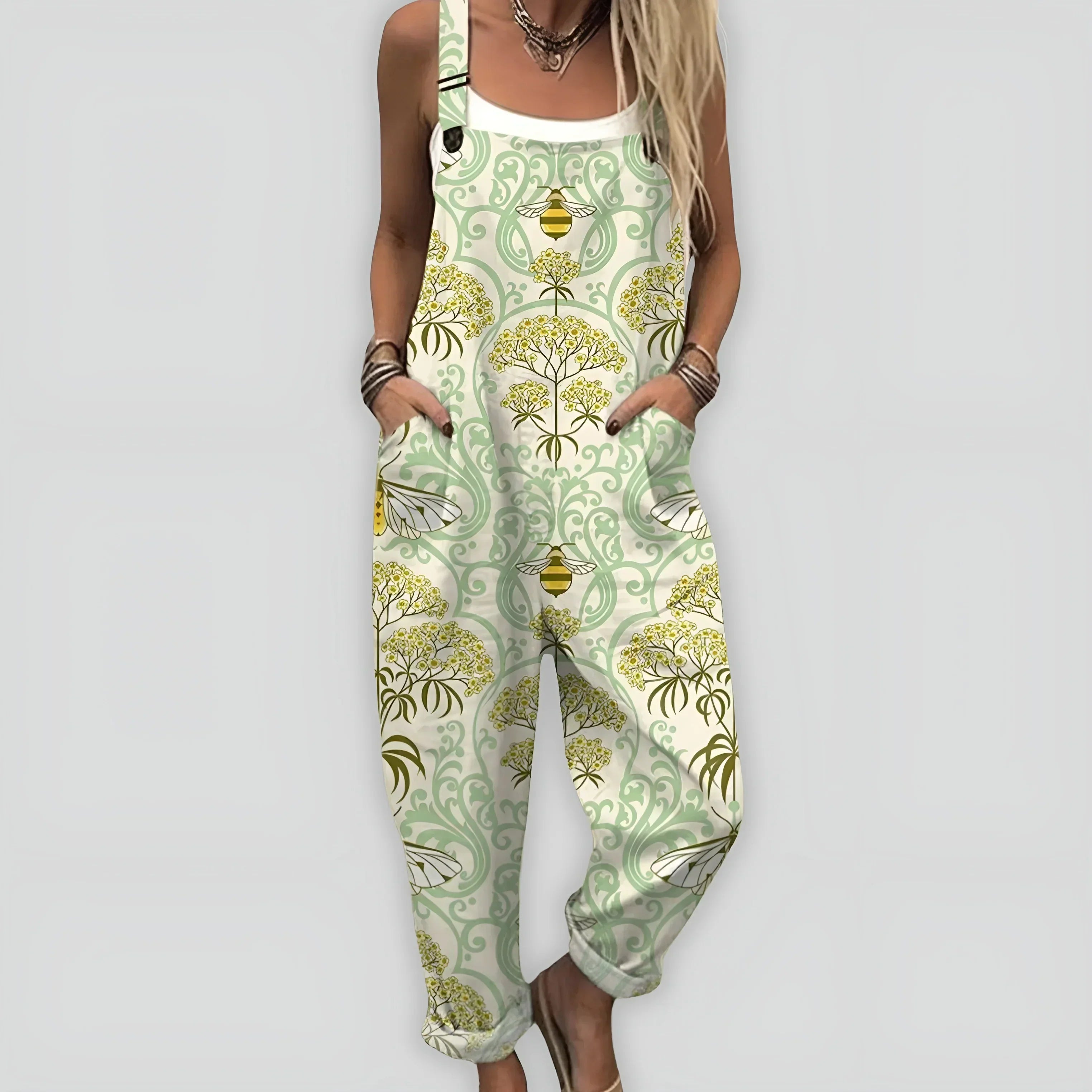 Faye - Bekväm och Stilren Jumpsuit med Ledig Passform