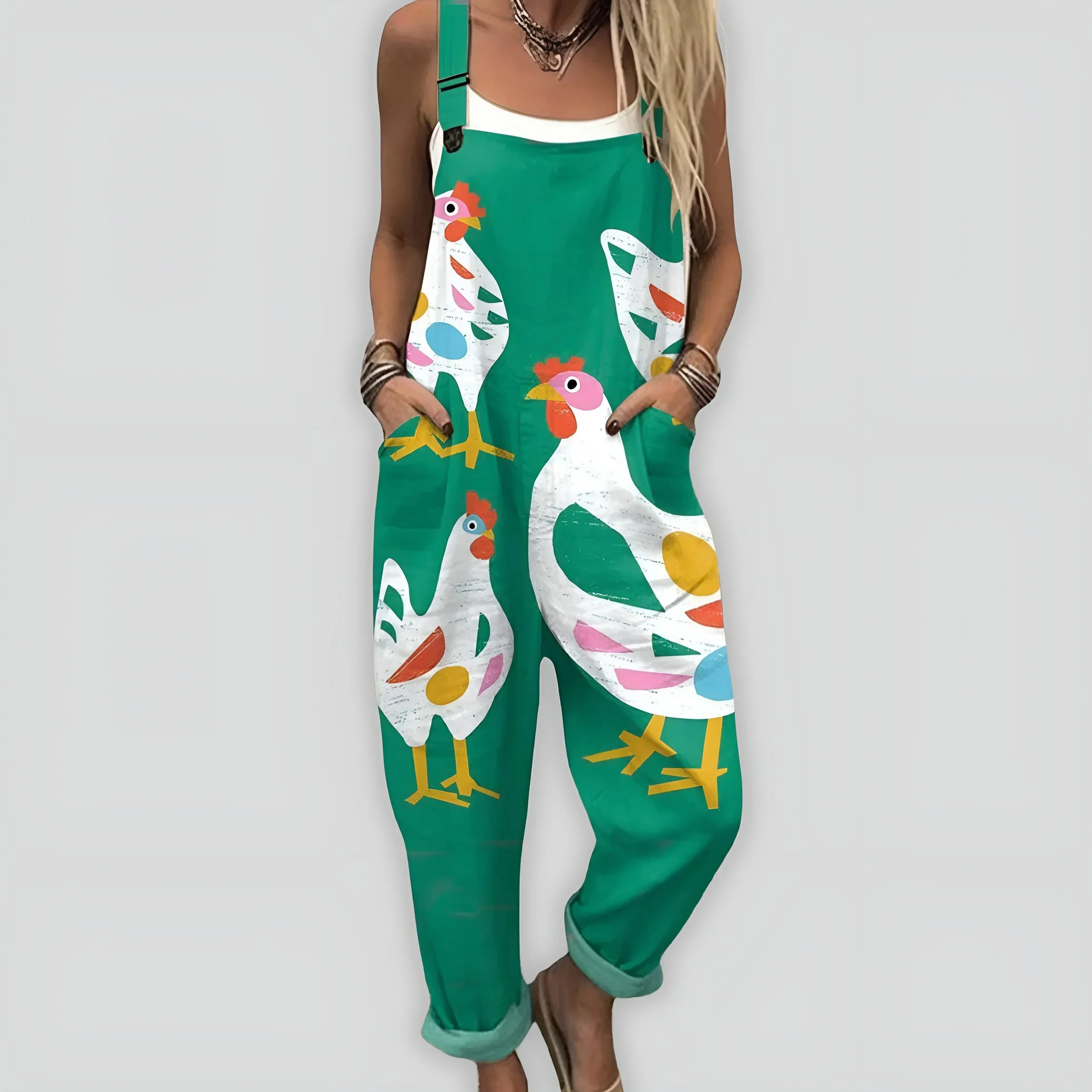 Faye - Bekväm och Stilren Jumpsuit med Ledig Passform