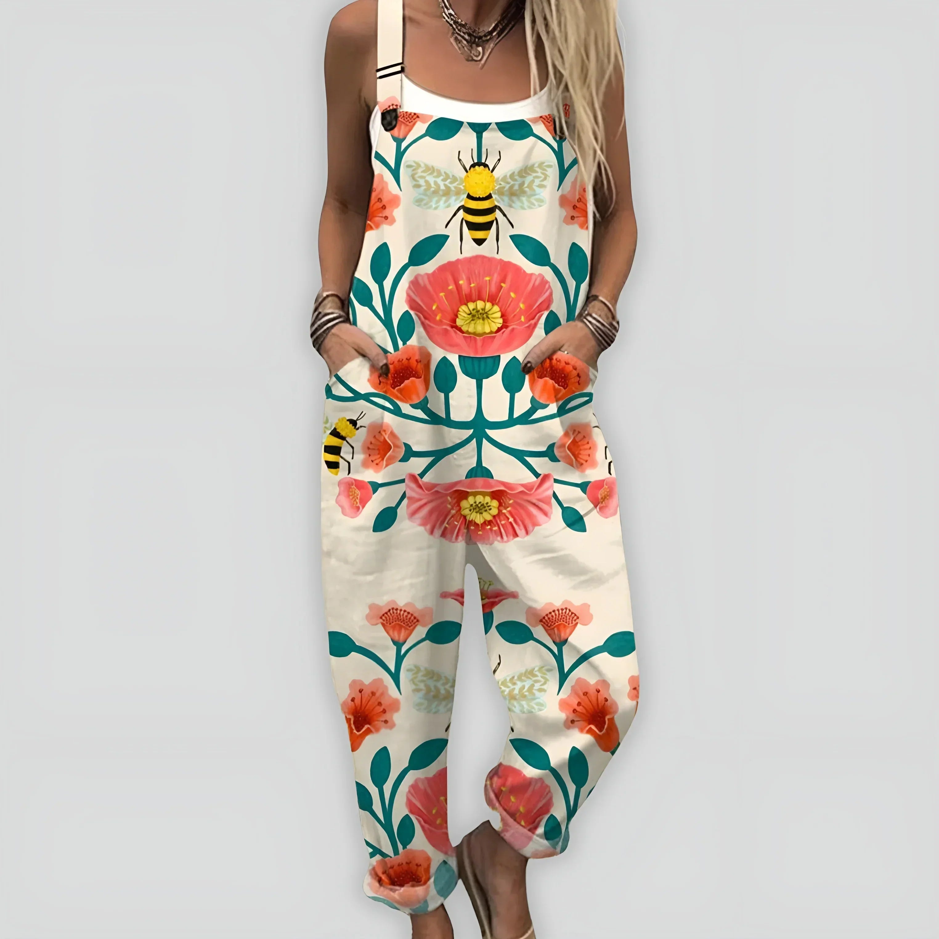 Faye - Bekväm och Stilren Jumpsuit med Ledig Passform
