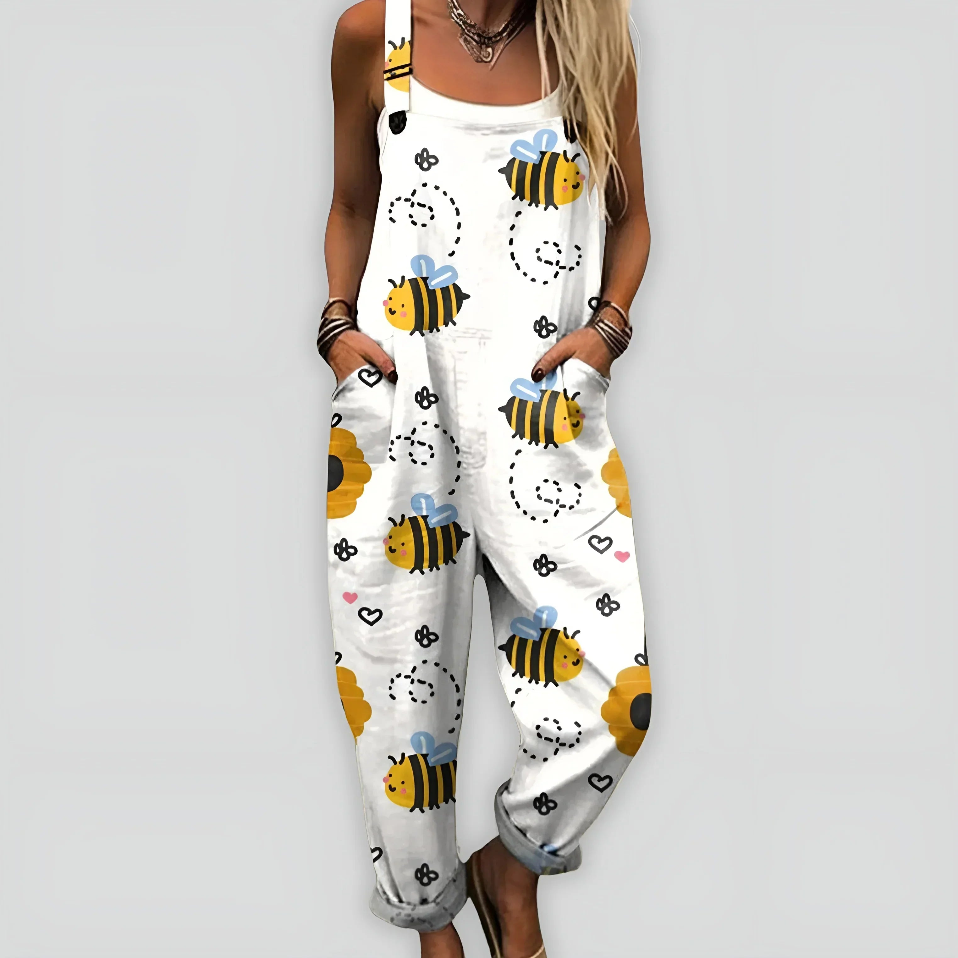 Faye - Bekväm och Stilren Jumpsuit med Ledig Passform